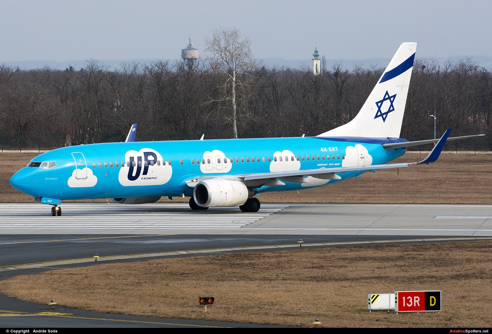 Up (El Al Israel Airlines)  -  737-800  (4X-EKT) By András Soós (sas1965)