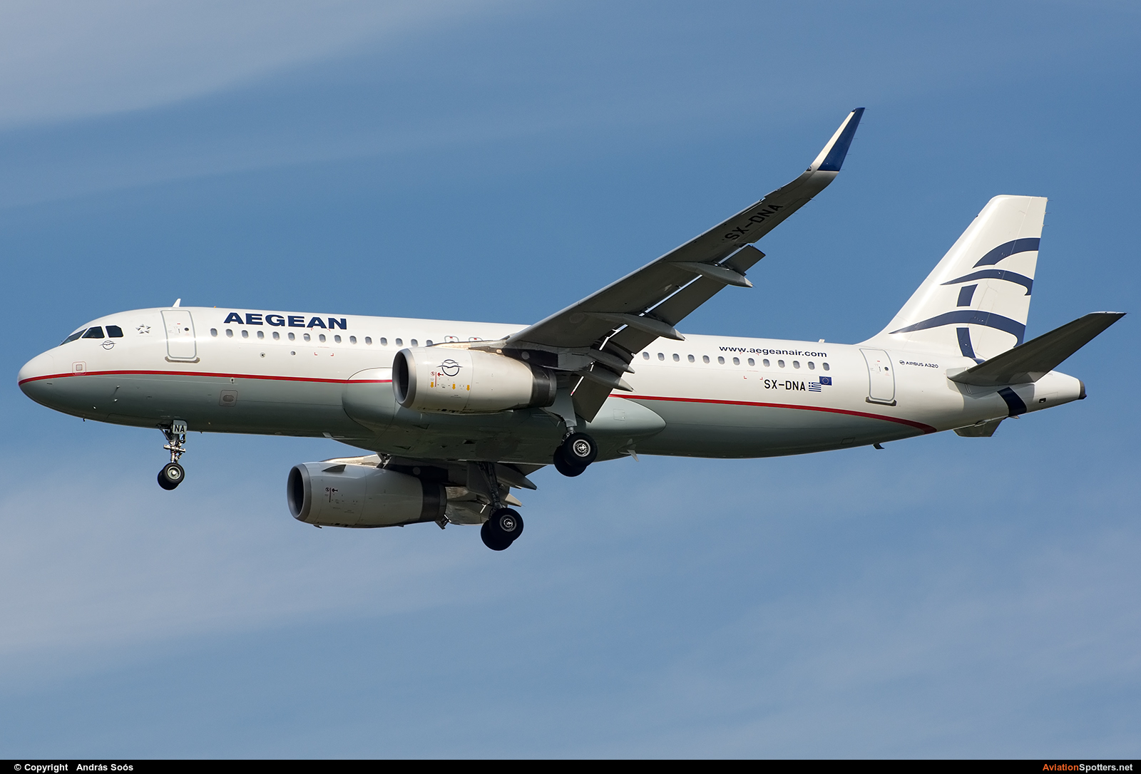 Aegean Airlines  -  A320  (SX-DNA) By András Soós (sas1965)