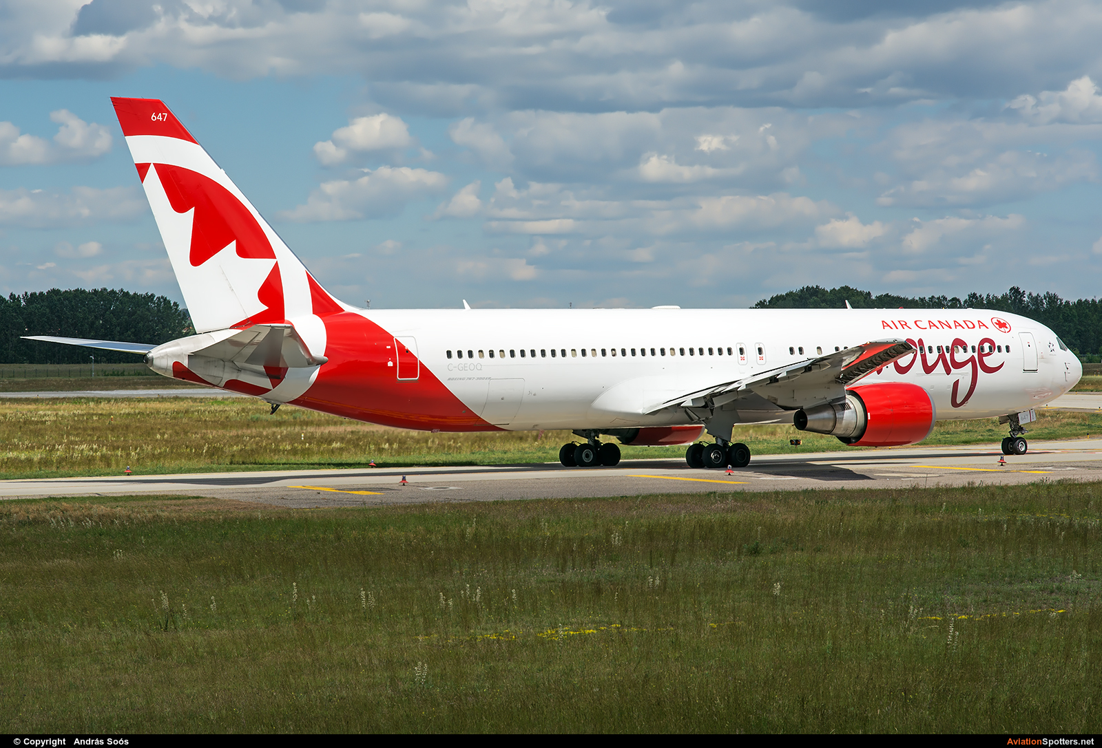 Air Canada Rouge  -  767-300ER  (C-GEOQ) By András Soós (sas1965)
