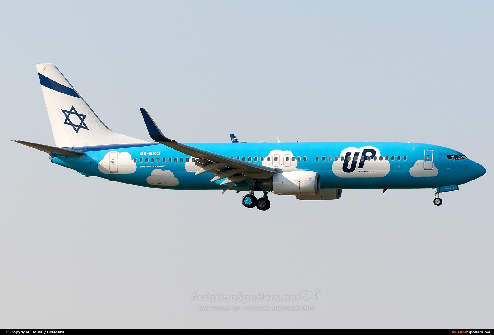 Up (El Al Israel Airlines)  -  737-800  (4X-EKO) By Mihály Holecska (Misixx)