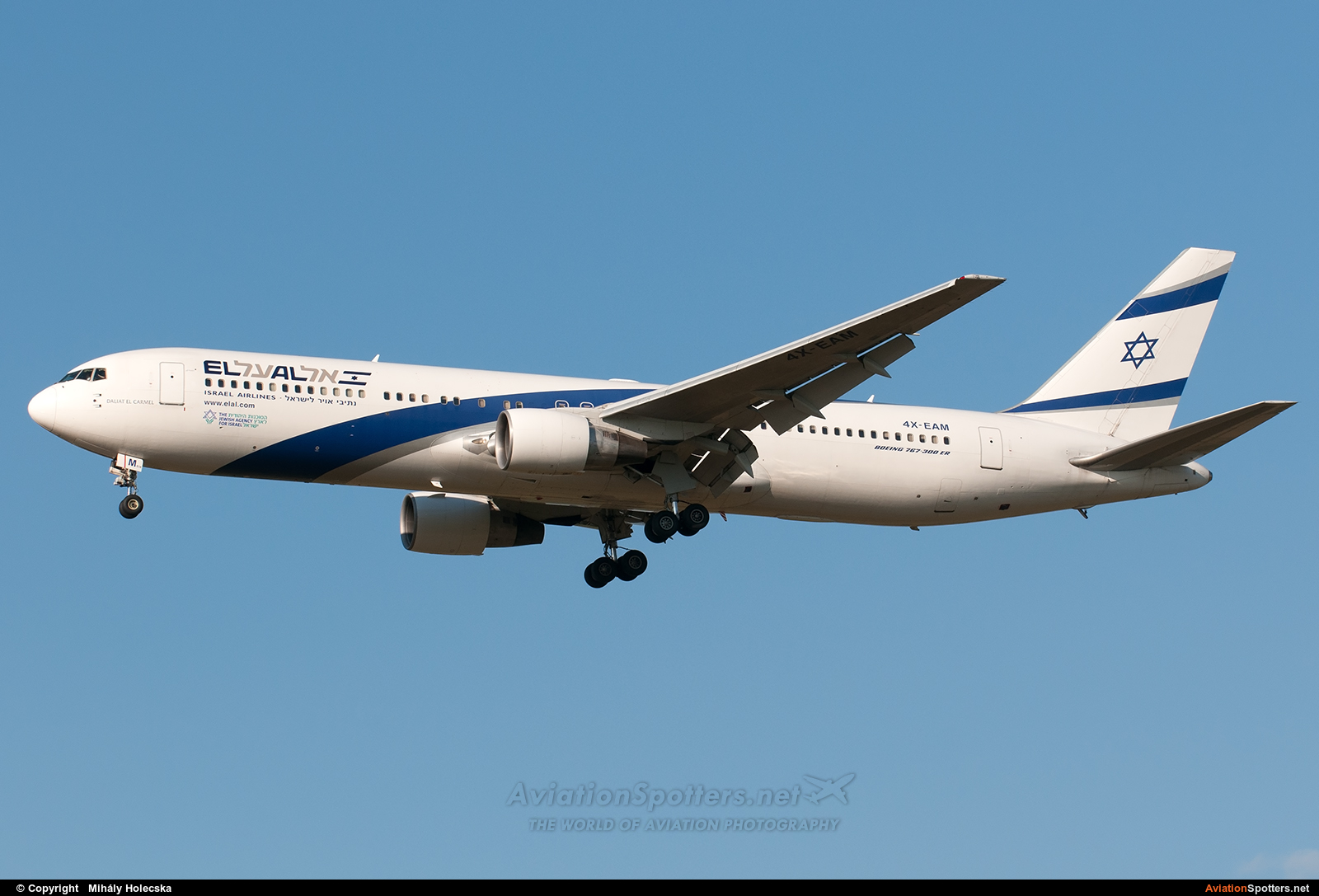El Al Israel Airlines  -  767-300ER  (4X-EAM) By Mihály Holecska (Misixx)