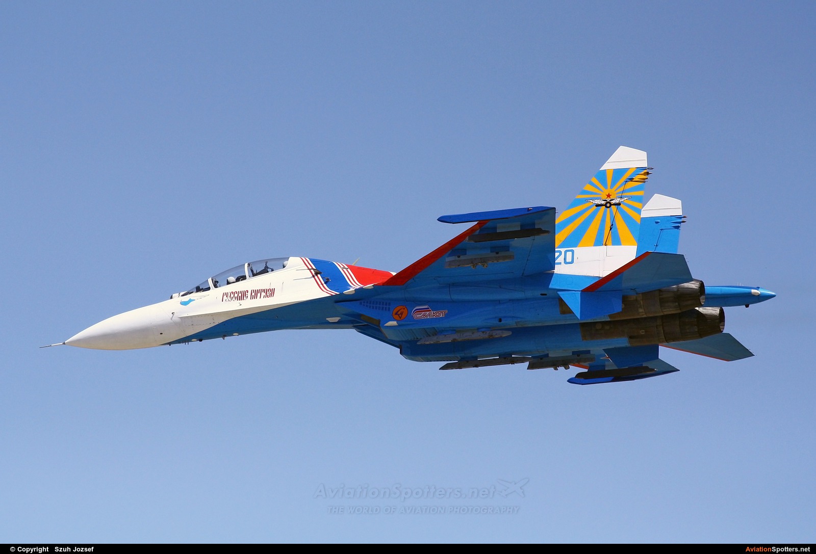 Russia - Air Force : Russian Knights  -  Su-27UB  (20) By Szuh Jozsef (szuh jozsef)