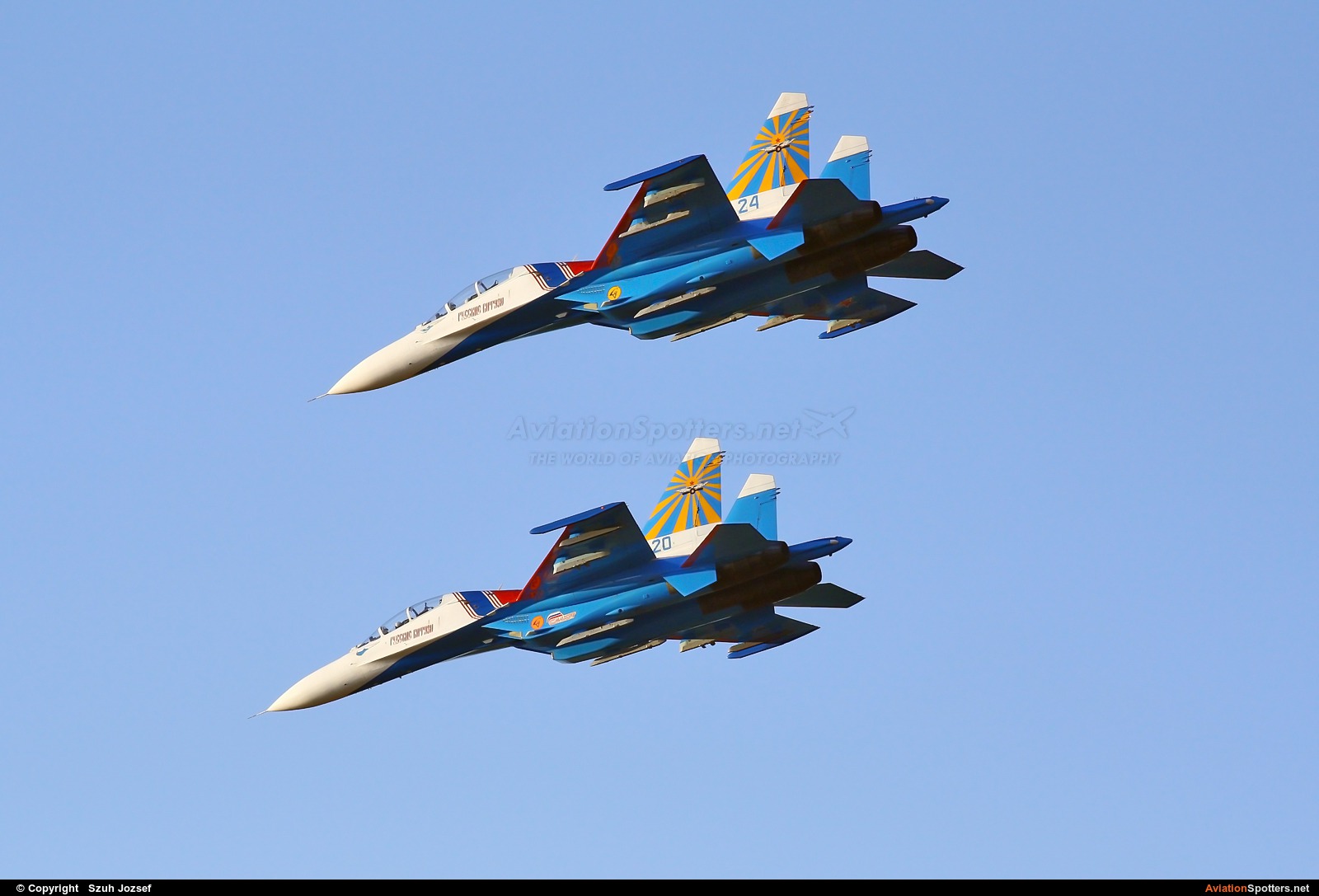 Russia - Air Force : Russian Knights  -  Su-27UB  (24) By Szuh Jozsef (szuh jozsef)