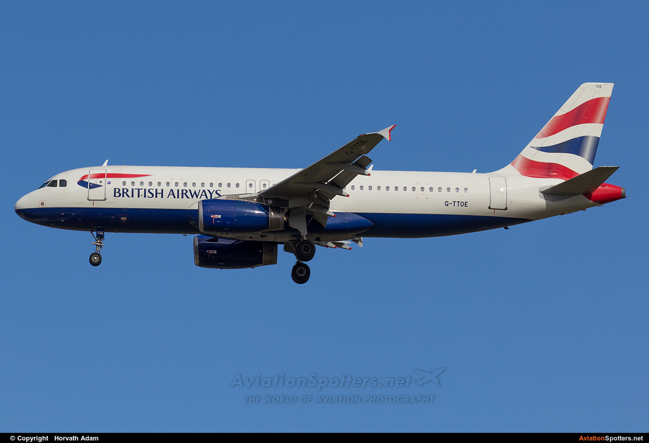 British Airways  -  A320-214  (G-TTOE) By Horvath Adam (odin7602)