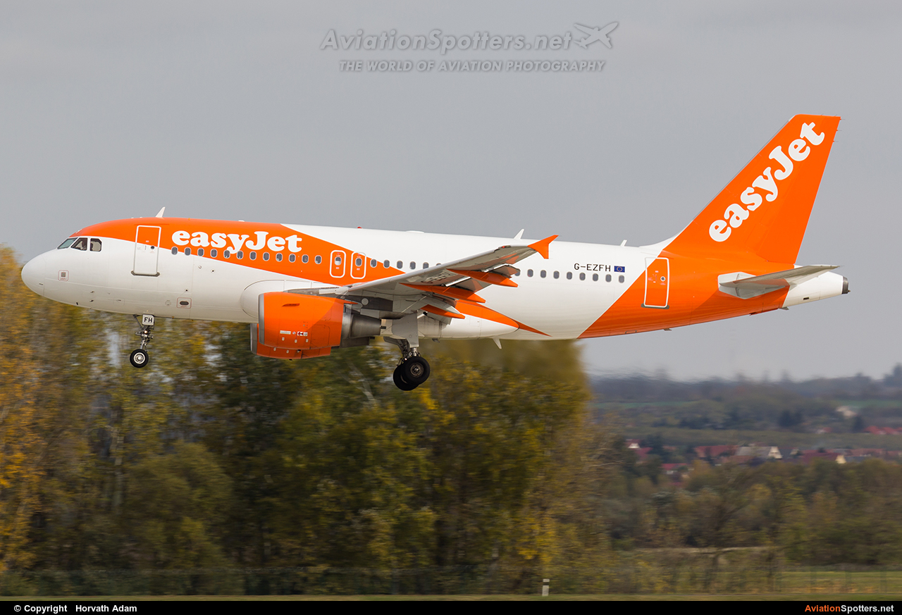 easyJet  -  A319-111  (G-EZFH) By Horvath Adam (odin7602)