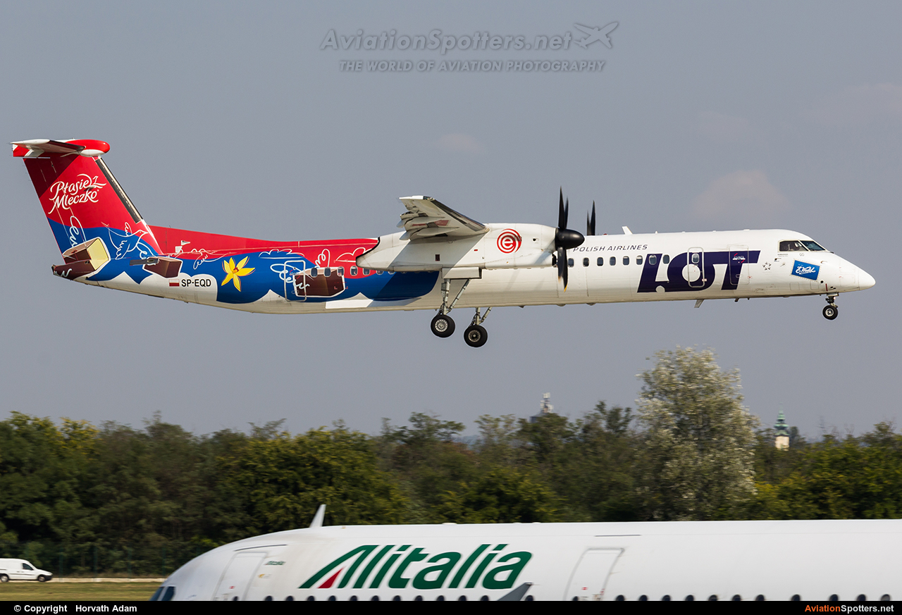 LOT - Polish Airlines  -  DHC-8-402Q Dash 8  (SP-EQD) By Horvath Adam (odin7602)