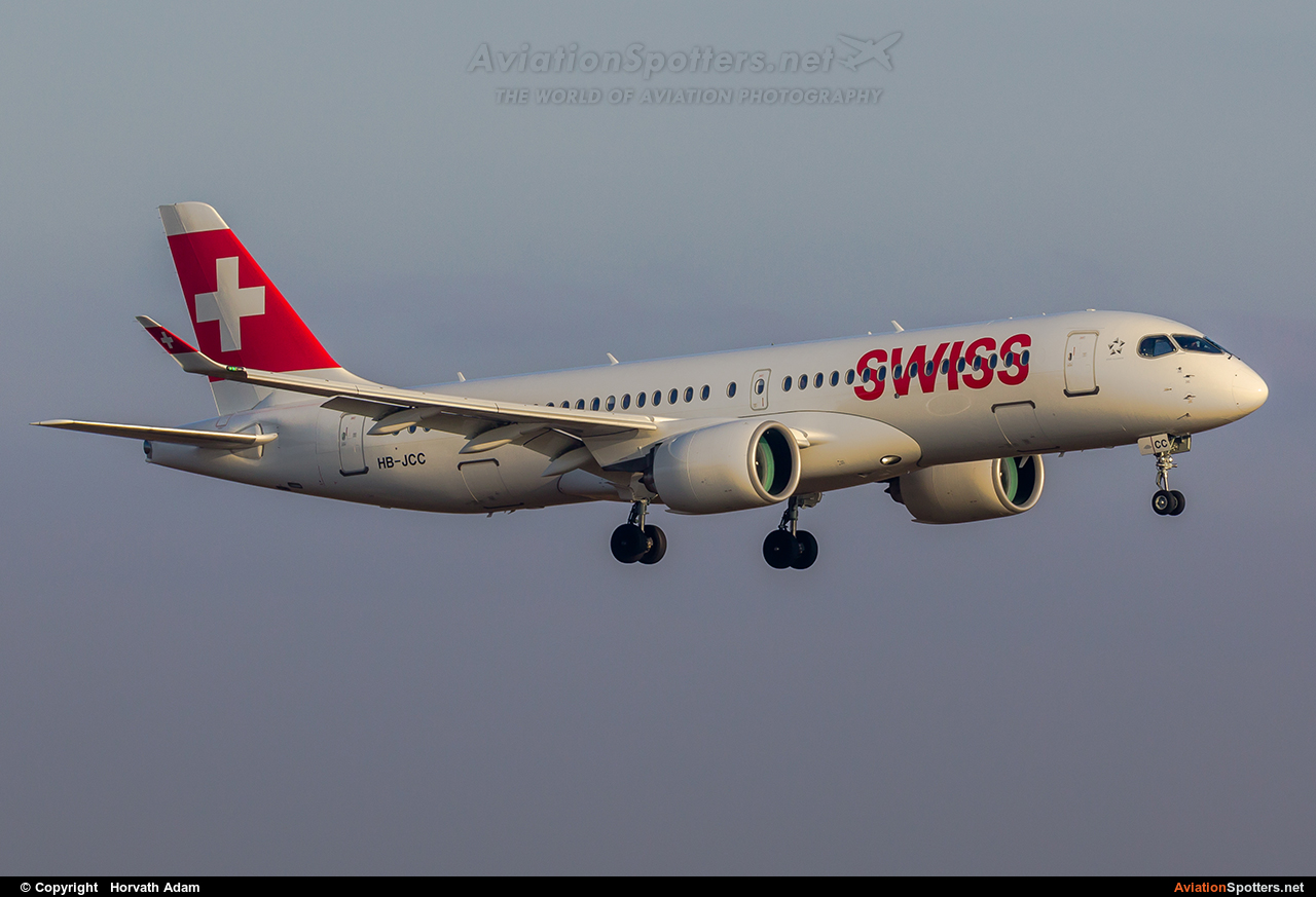 Swiss Airlines  -  BD-500-1A10 C Series 100  (HB-JCC) By Horvath Adam (odin7602)