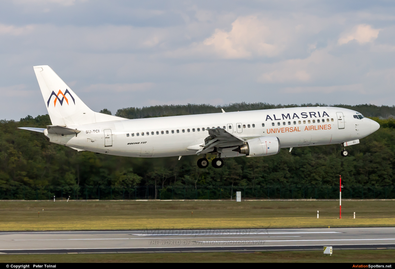 Almasria Universal Airlines  -  737-400  (SU-TCI) By Peter Tolnai (ptolnai)