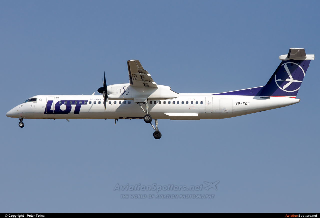 LOT - Polish Airlines  -  DHC-8-400Q Dash 8  (SP-EQF) By Peter Tolnai (ptolnai)