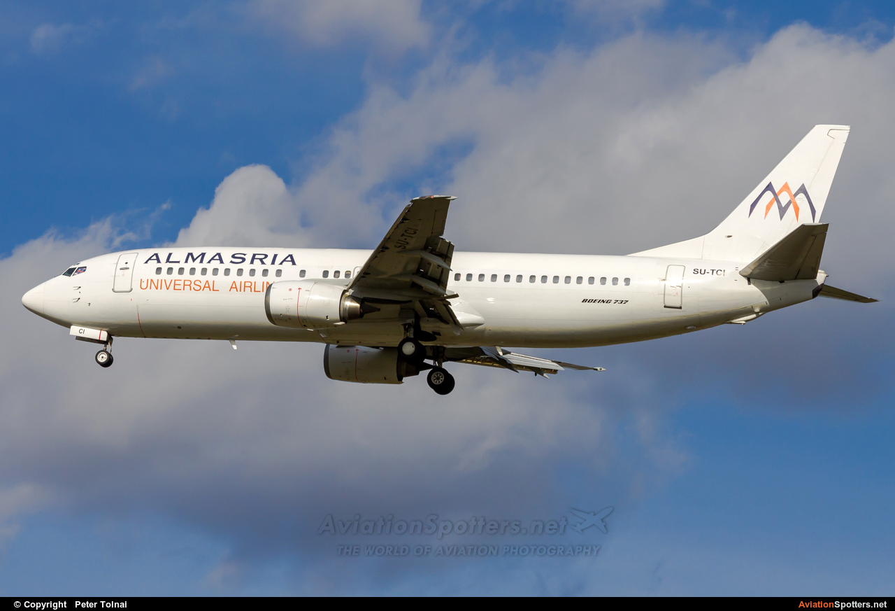 Almasria Universal Airlines  -  737-400  (SU-TCI) By Peter Tolnai (ptolnai)