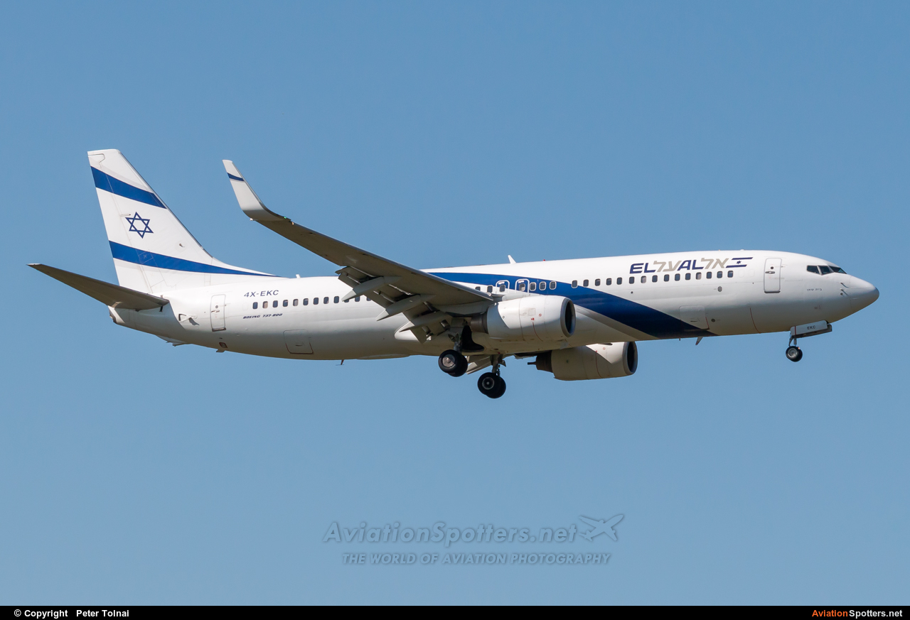 El Al Israel Airlines  -  737-700  (4X-EKC) By Peter Tolnai (ptolnai)