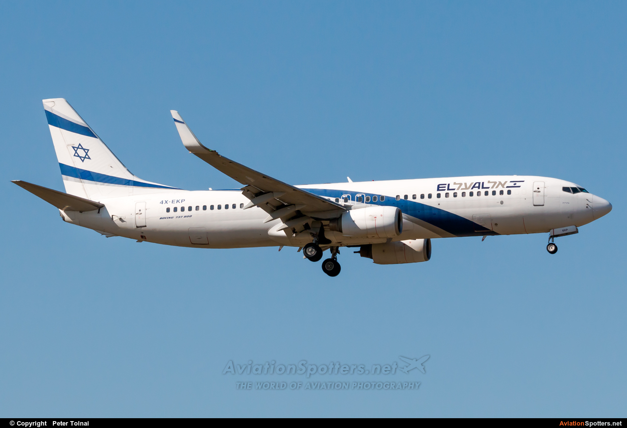 El Al Israel Airlines  -  737-800  (4X-EKP) By Peter Tolnai (ptolnai)