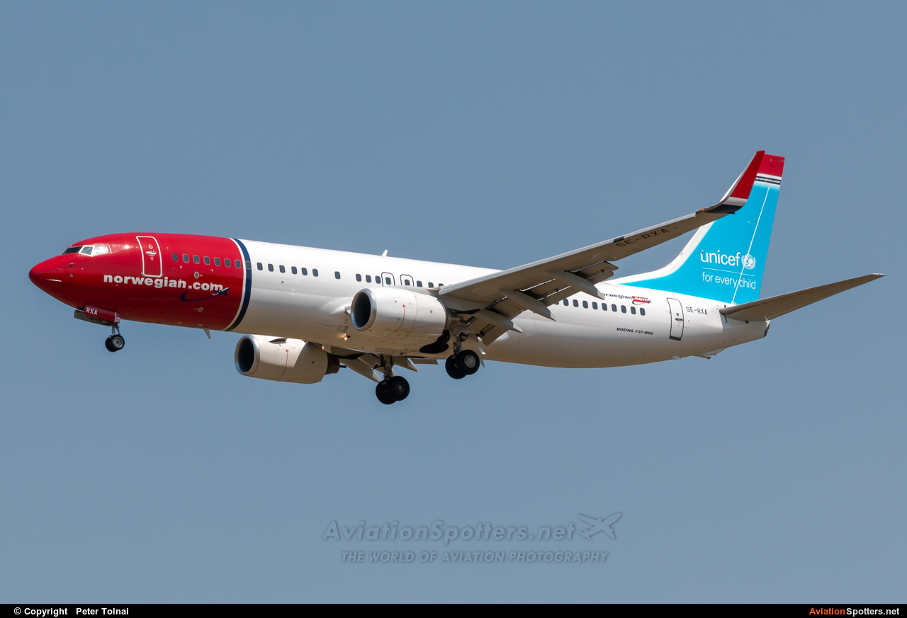 Norwegian Air Shuttle  -  737-800  (SE-RXA) By Peter Tolnai (ptolnai)
