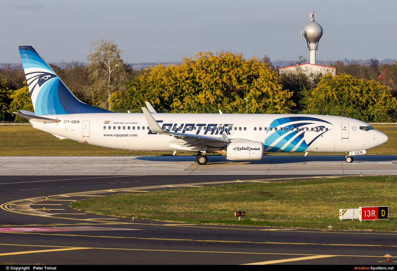 Egyptair  -  737-800  (SU-GEK) By Peter Tolnai (ptolnai)