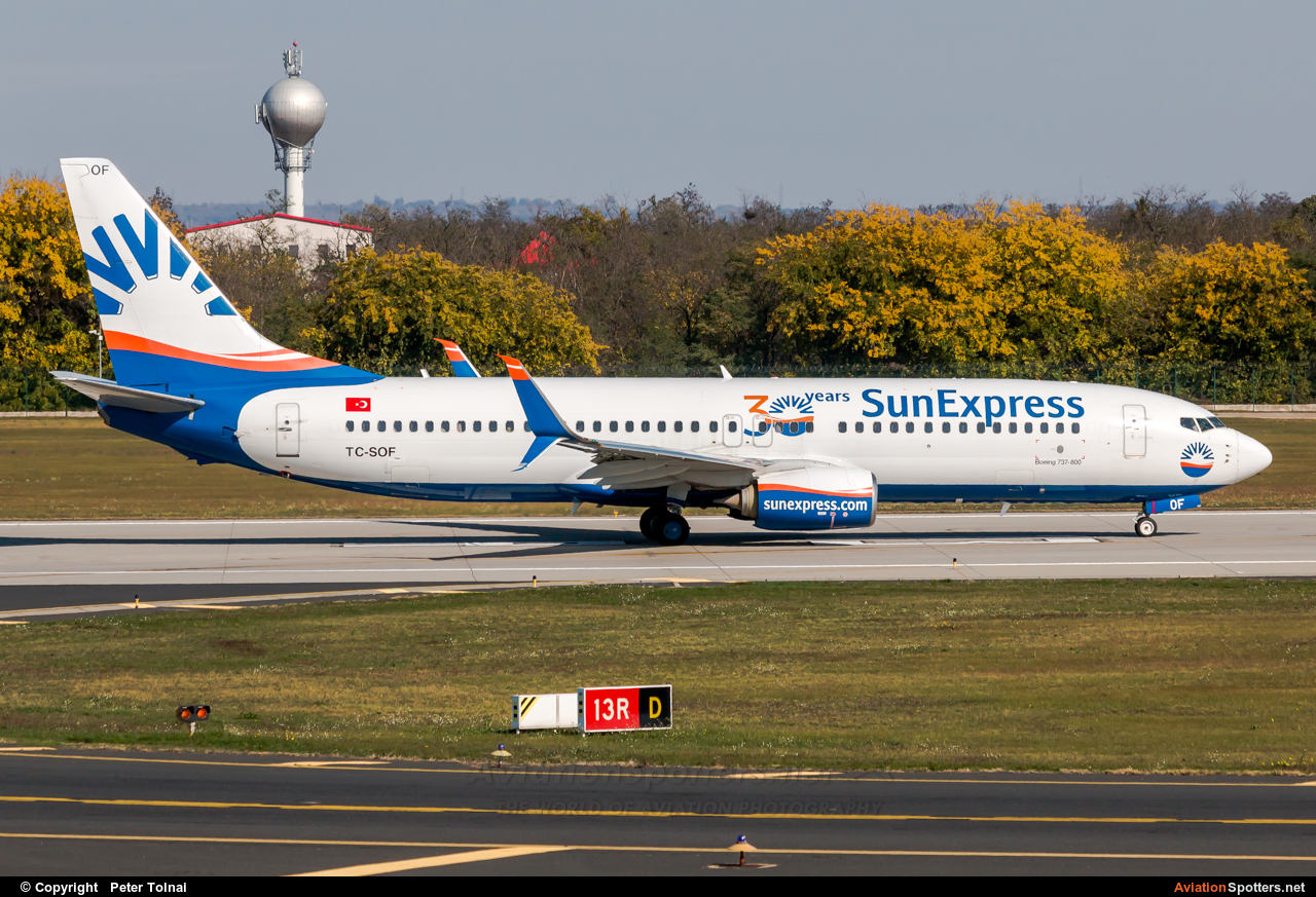 SunExpress  -  737-800  (TC-SOF) By Peter Tolnai (ptolnai)