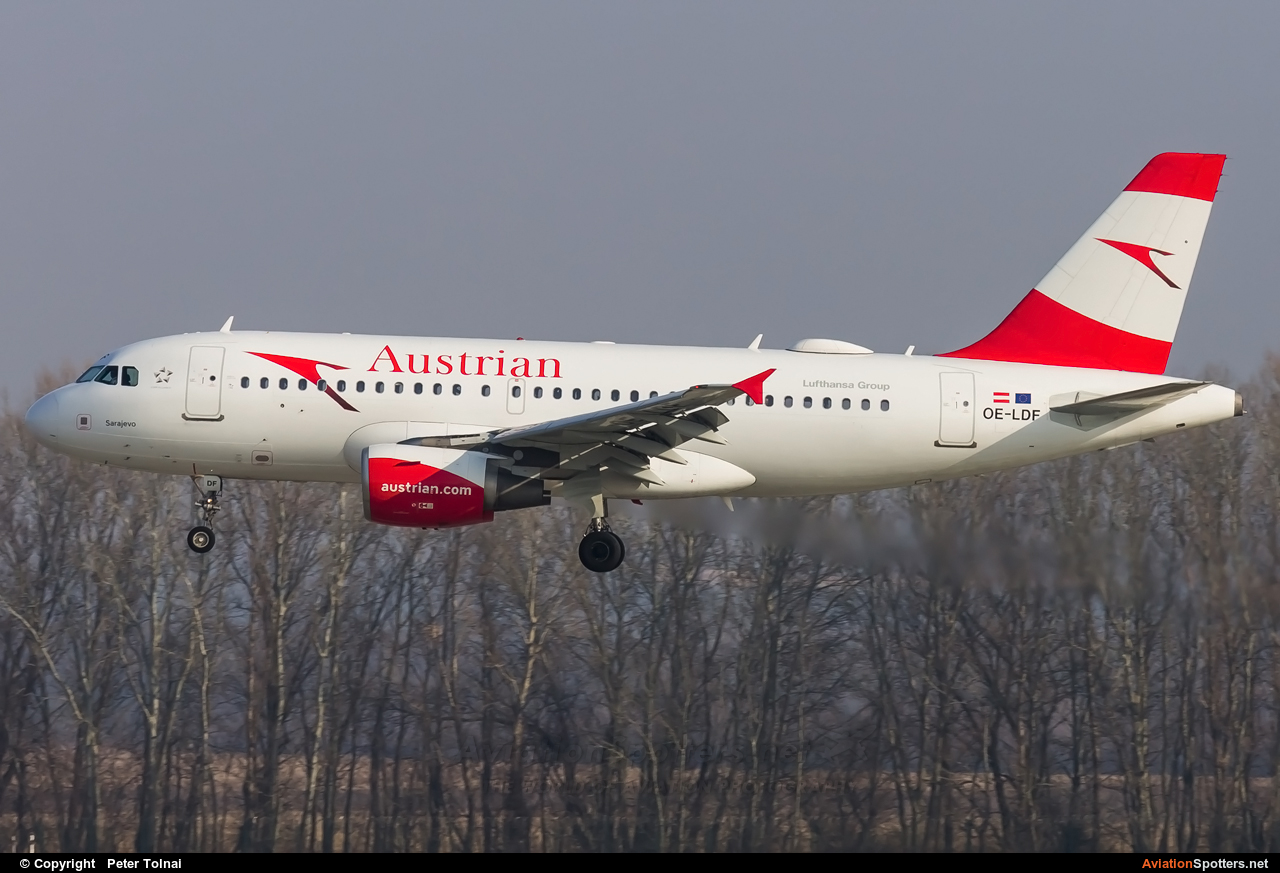 Austrian Airlines  -  A319  (OE-LDF) By Peter Tolnai (ptolnai)