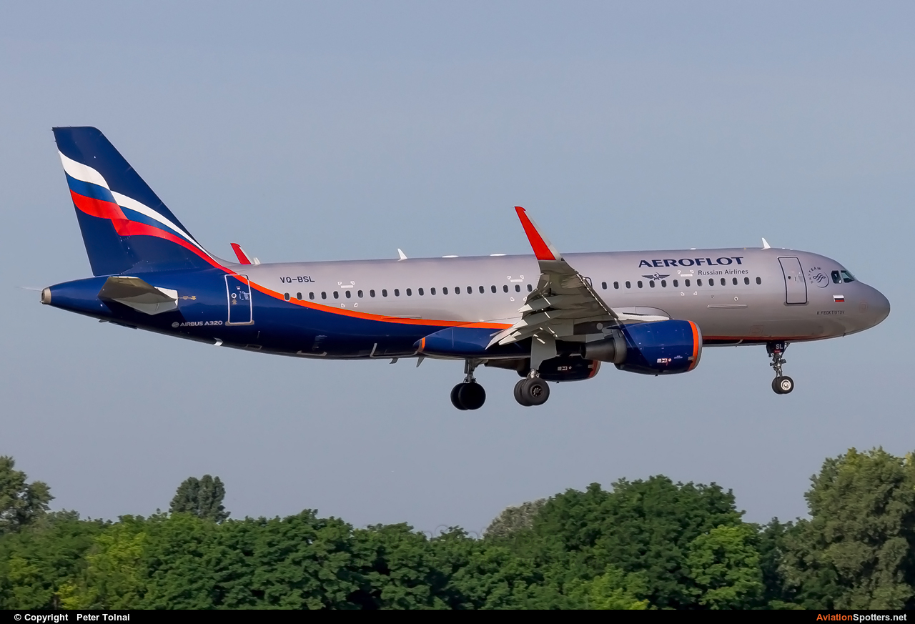 Aeroflot  -  A320-214  (VQ-BSL) By Peter Tolnai (ptolnai)