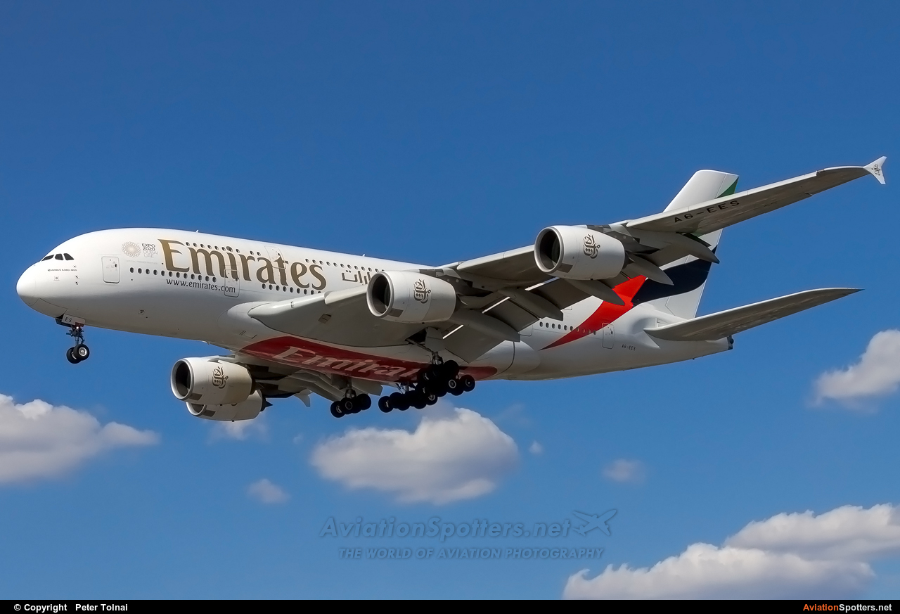 Emirates Airlines  -  A380-861  (A6-EES) By Peter Tolnai (ptolnai)