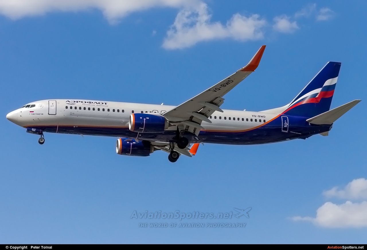 Aeroflot  -  737-800  (VQ-BWD) By Peter Tolnai (ptolnai)