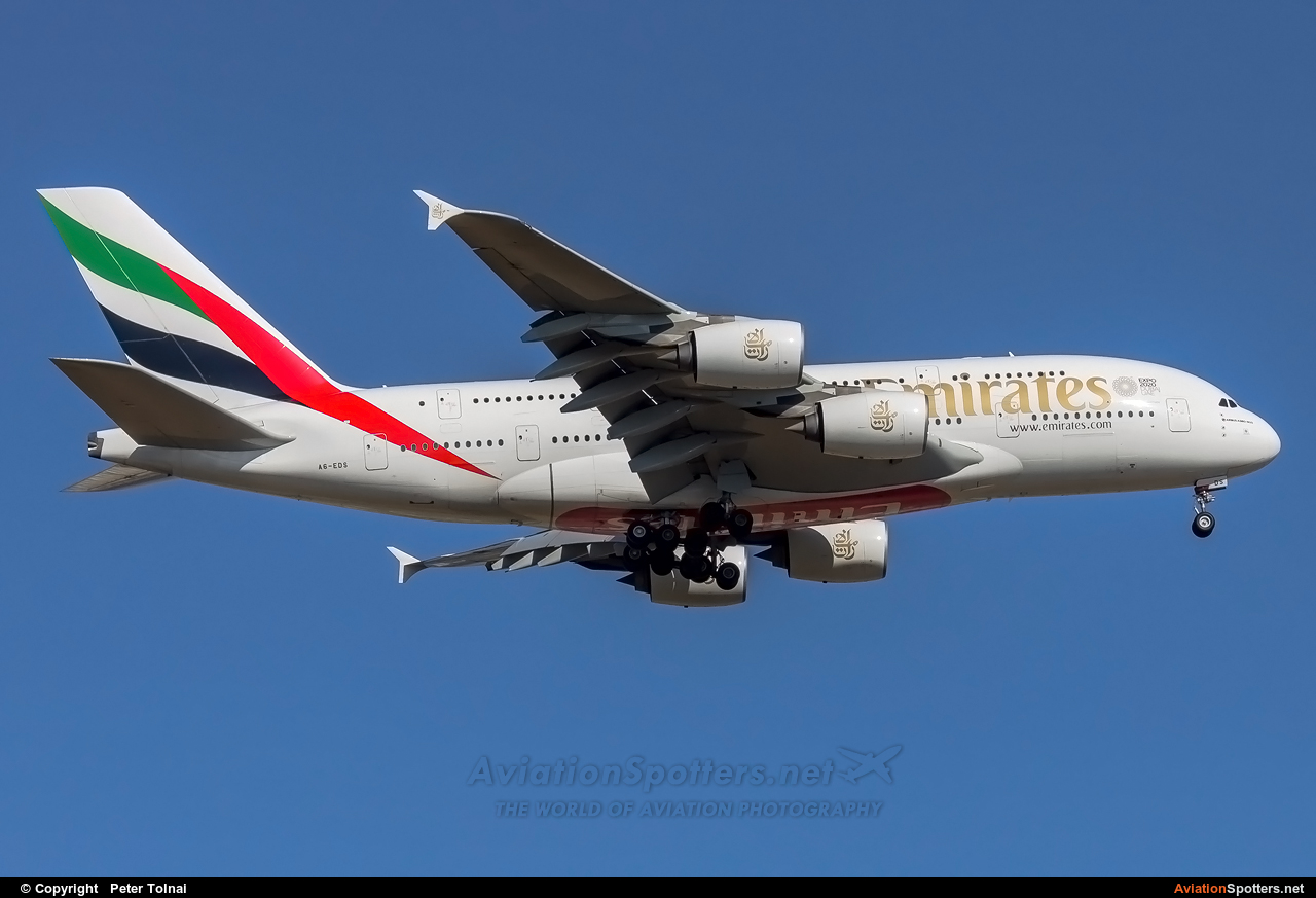 Emirates Airlines  -  A380-861  (A6-EDS) By Peter Tolnai (ptolnai)