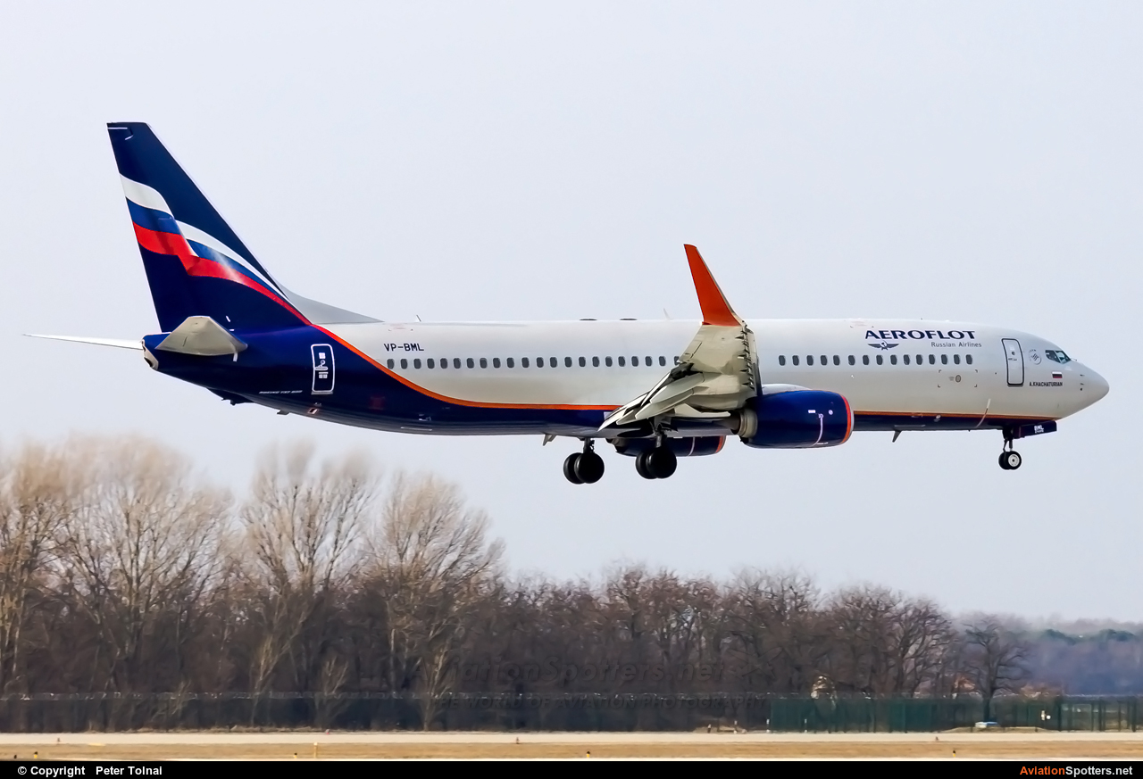 Aeroflot  -  737-800  (VP-BML) By Peter Tolnai (ptolnai)
