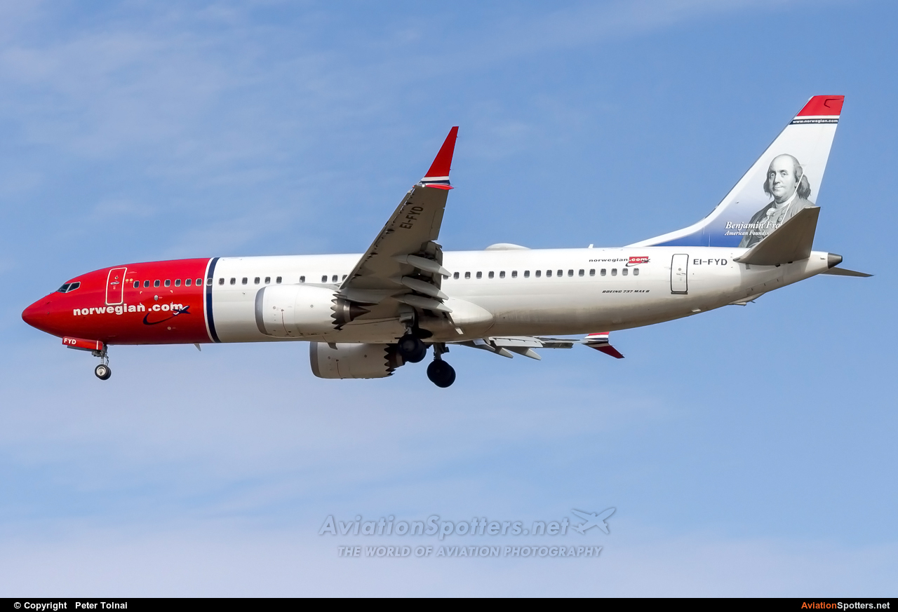 Norwegian Air Shuttle  -  737 MAX 8  (EI-FYD) By Peter Tolnai (ptolnai)