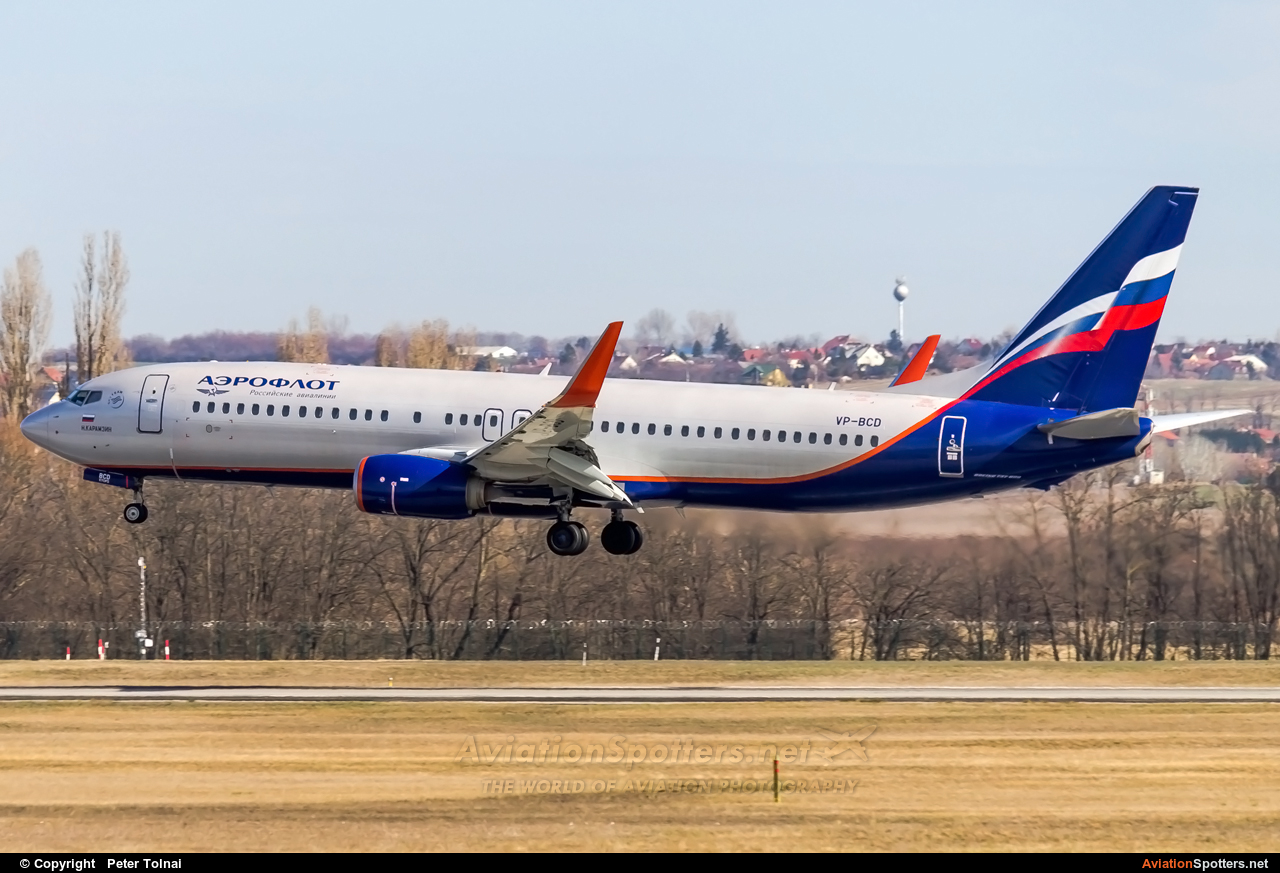 Aeroflot  -  737-800  (VP-BCD) By Peter Tolnai (ptolnai)