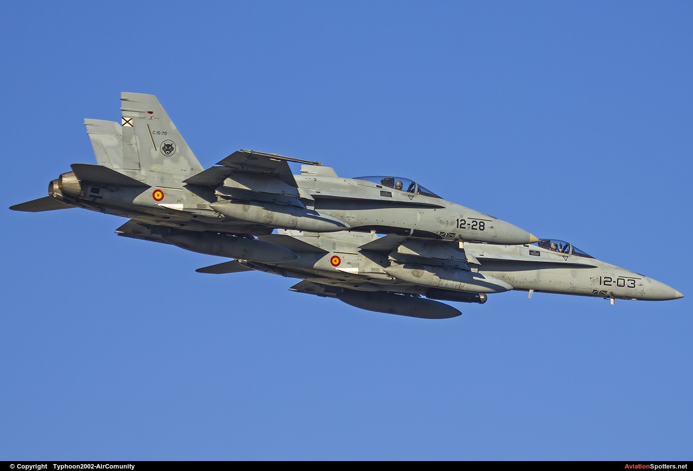 Spain - Air Force  -  EF-18A Hornet  (C.15-45) By Typhoon2002-AirComunity (AirComunity)