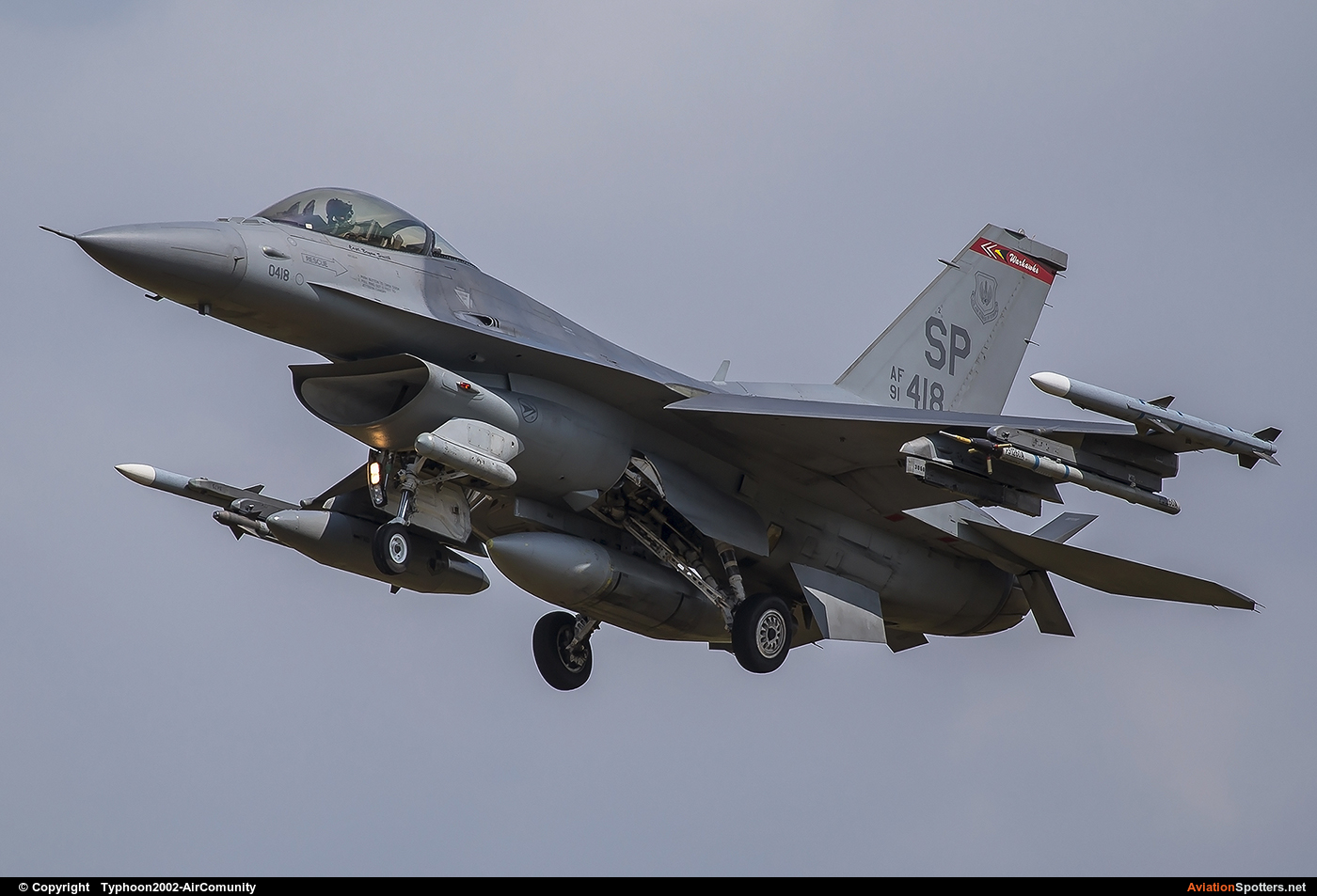USA - Air Force  -  F-16C Fighting Falcon  (91-0418) By Typhoon2002-AirComunity (AirComunity)