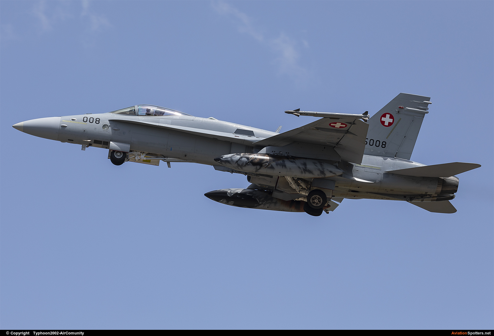 Switzerland - Air Force  -  F/A-18C Hornet  (J-5008) By Typhoon2002-AirComunity (AirComunity)