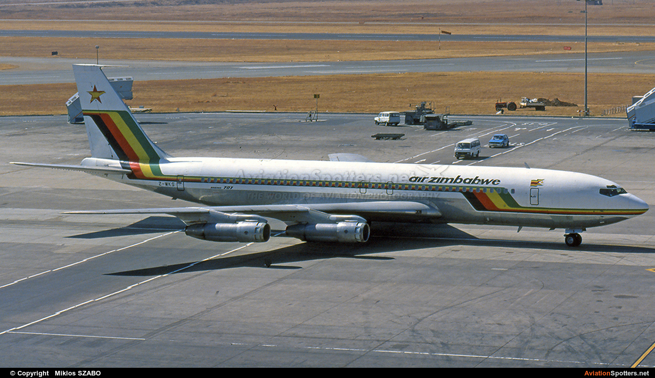 Air Zimbabwe  -  707-300  (Z-WKS) By Miklos SZABO (mehesz)