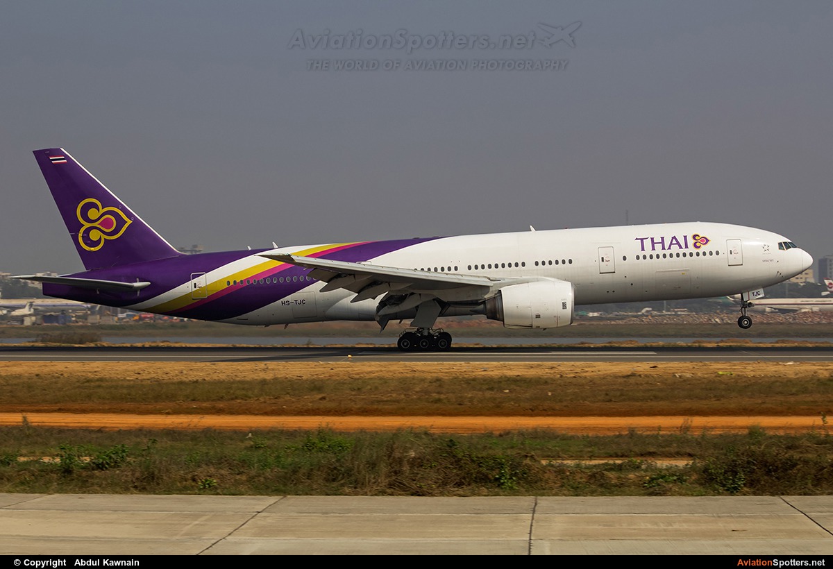 Thai Airways  -  777-200  (HS-TJC) By Abdul Kawnain (kashif1504)