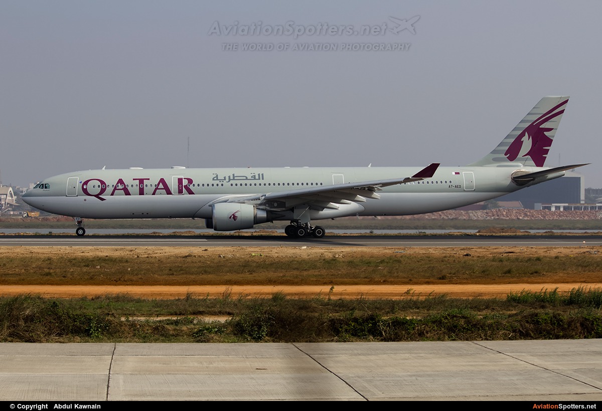 Qatar Airways  -  A330-300  (A7-AEO) By Abdul Kawnain (kashif1504)
