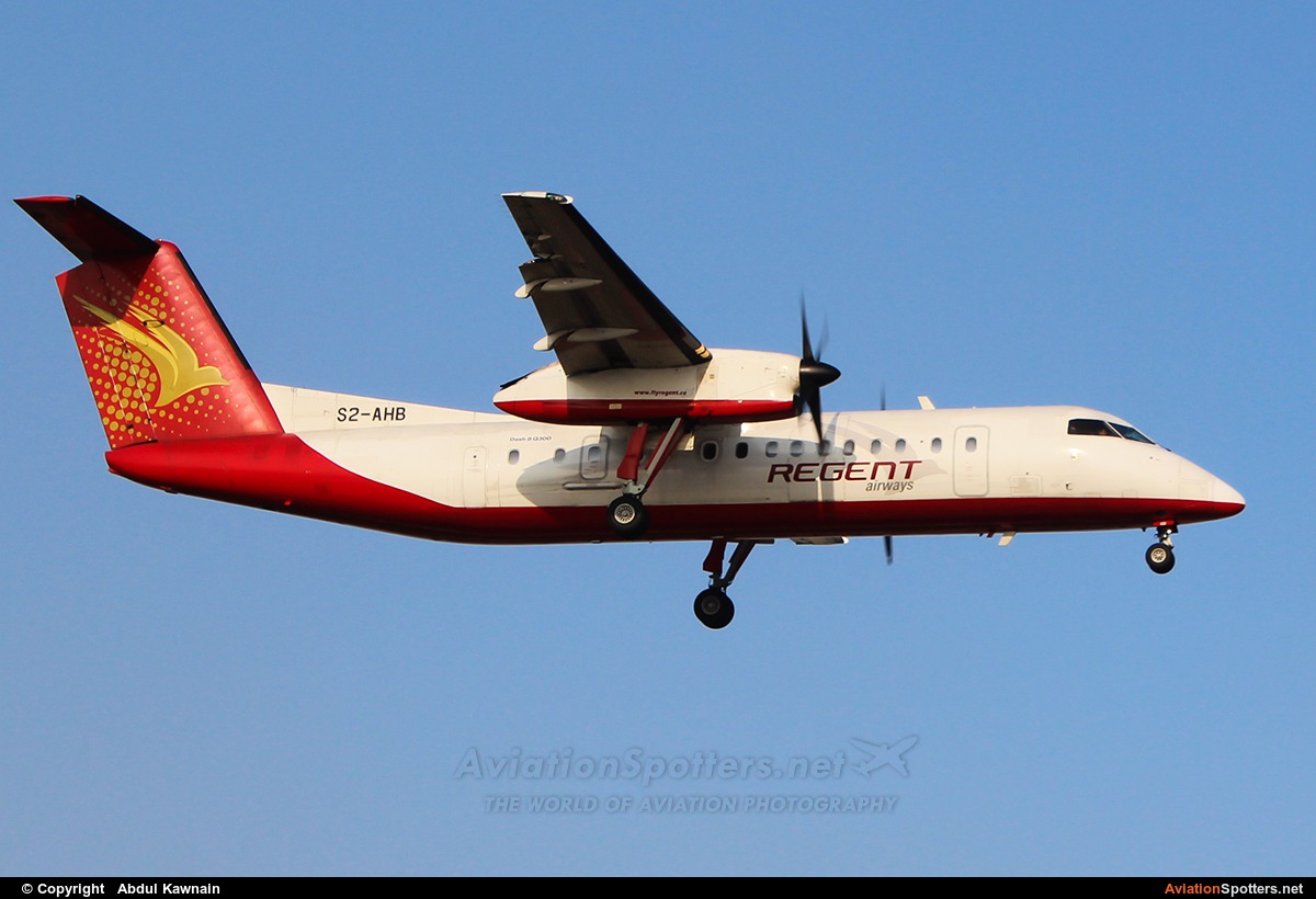 Regent Airways  -  DHC-8-300Q Dash 8  (S2-AHB) By Abdul Kawnain (kashif1504)