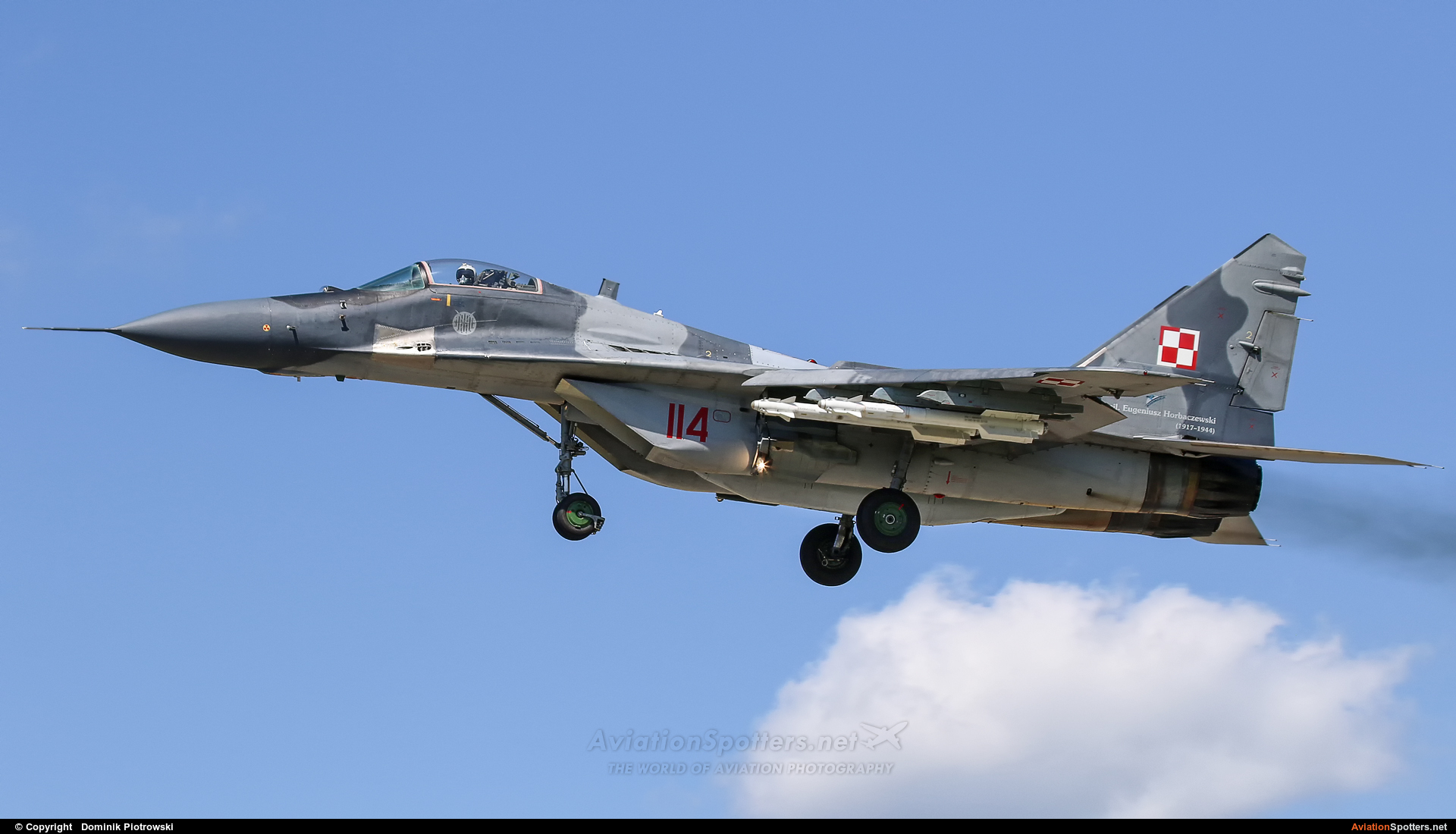 Poland - Air Force  -  MiG-29A  (114) By Dominik Piotrowski (Dominik Piotrowski)