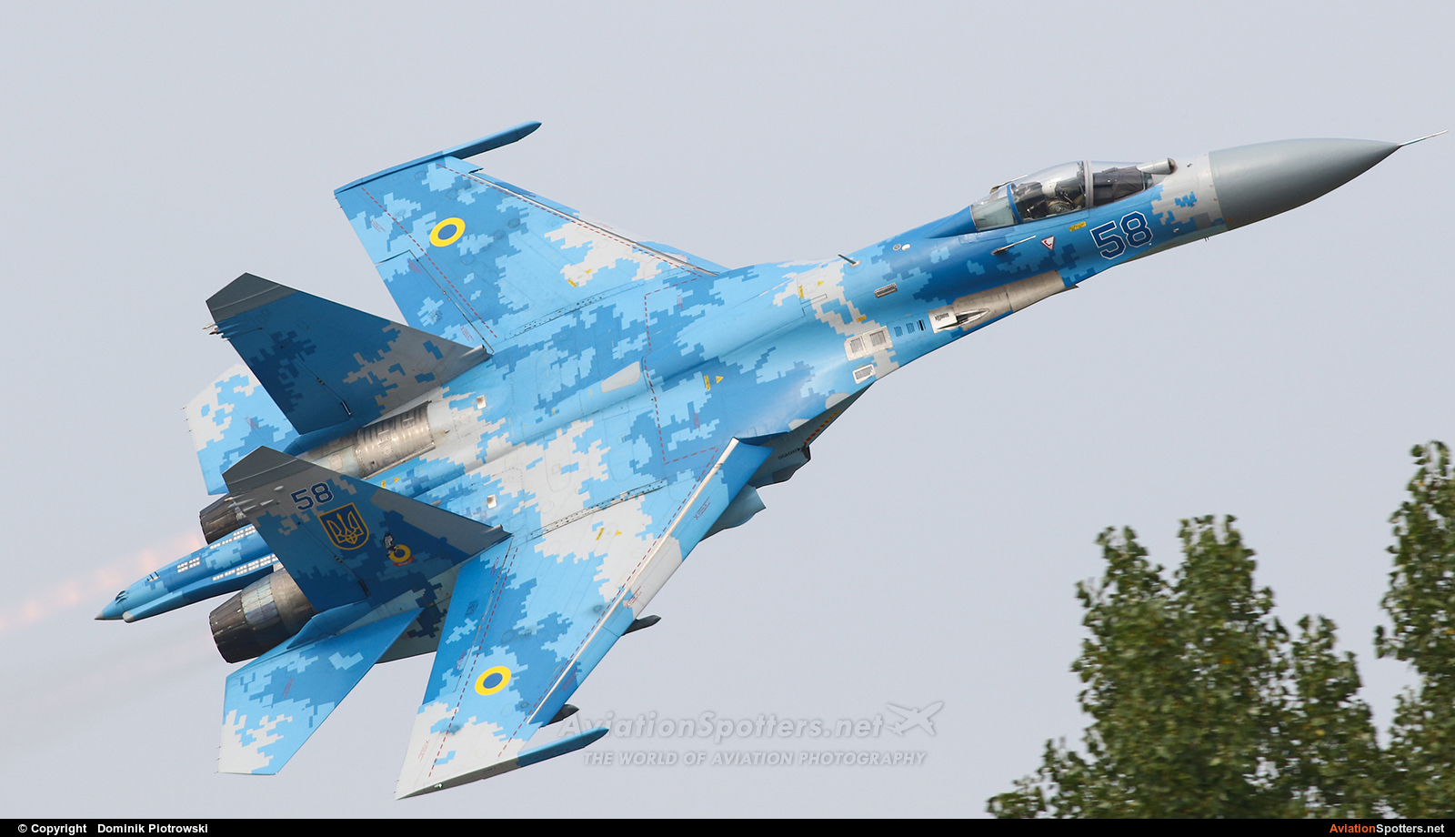 Ukraine - Air Force  -  Su-27  (58) By Dominik Piotrowski (Dominik Piotrowski)