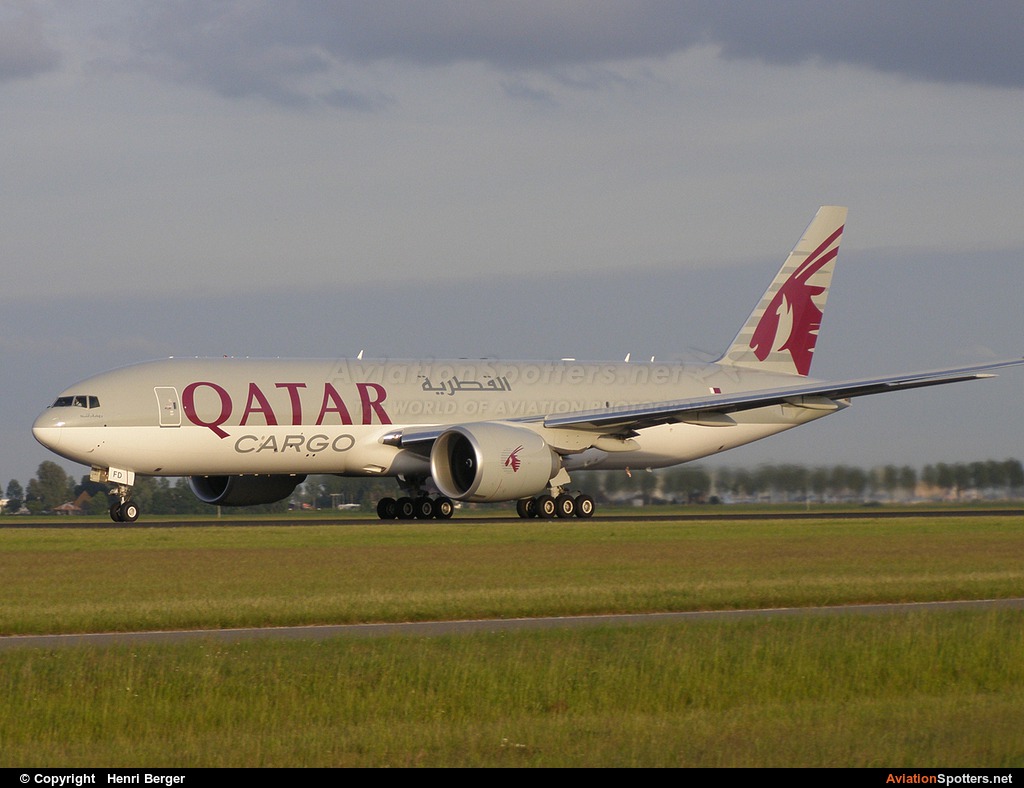 Qatar Airways Cargo  -  777-FFX  (A7-BFD) By Henri Berger (HenriB)