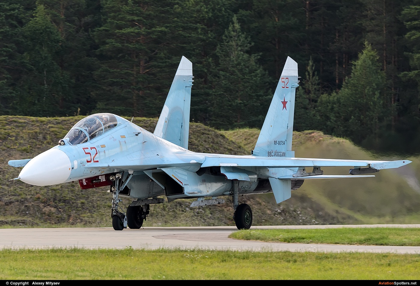 Russia - Air Force  -  Su-27UB  (RF-90754) By Alexey Mityaev (Alexey Mityaev)