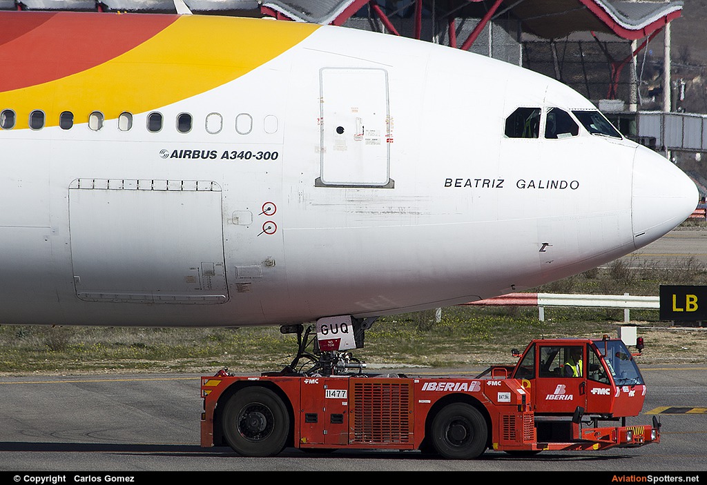 Iberia  -  A340-300  (EC-GUQ) By Carlos Gomez (Echocharlie)