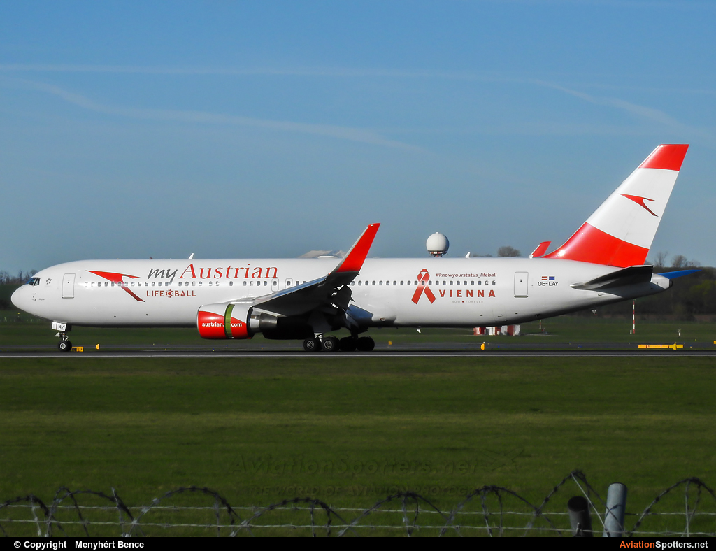 Austrian Airlines  -  767-300ER  (OE-LAY) By Menyhért Bence (hadesdras91)