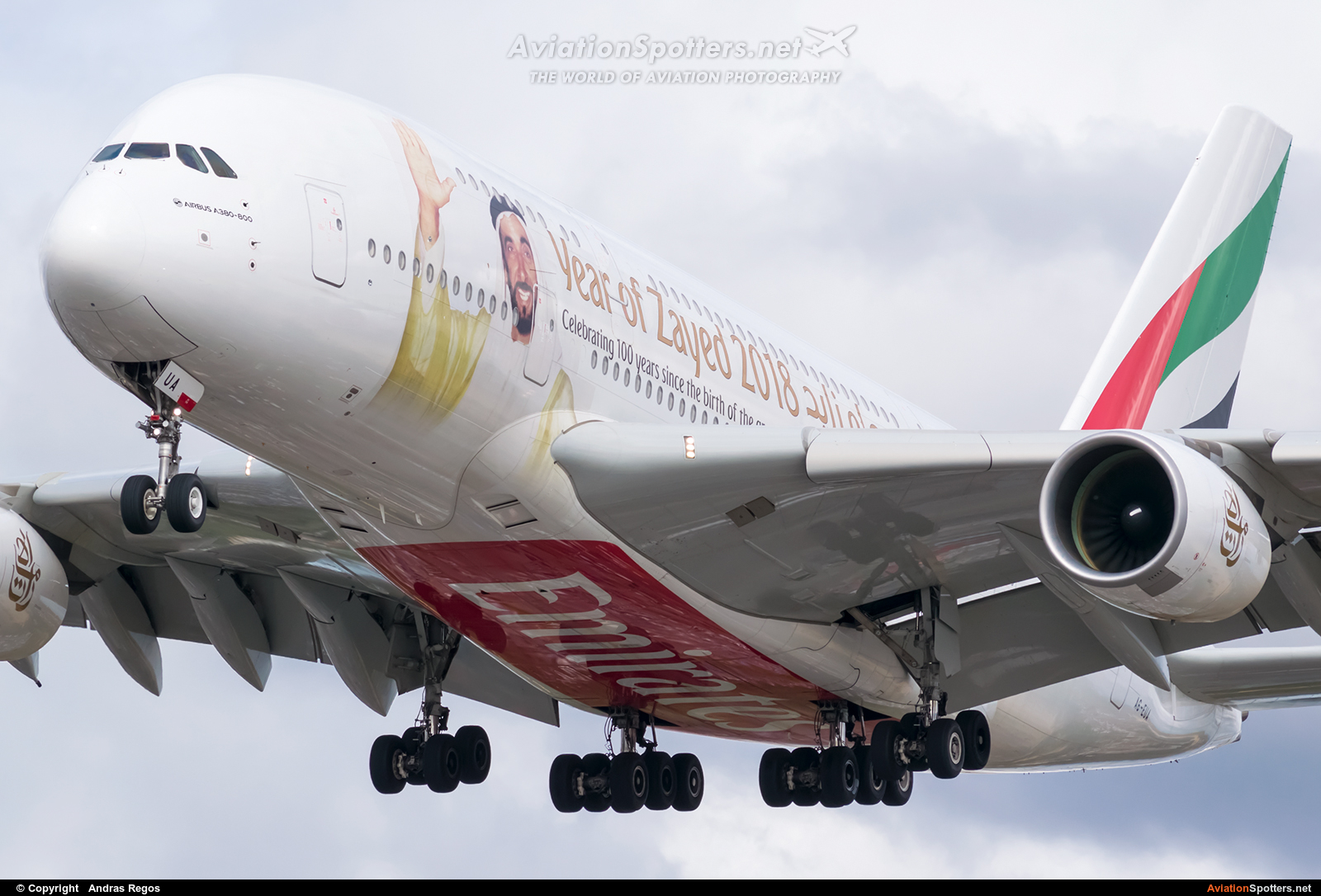 Emirates Airlines  -  A380-861  (A6-EUA) By Andras Regos (regos)