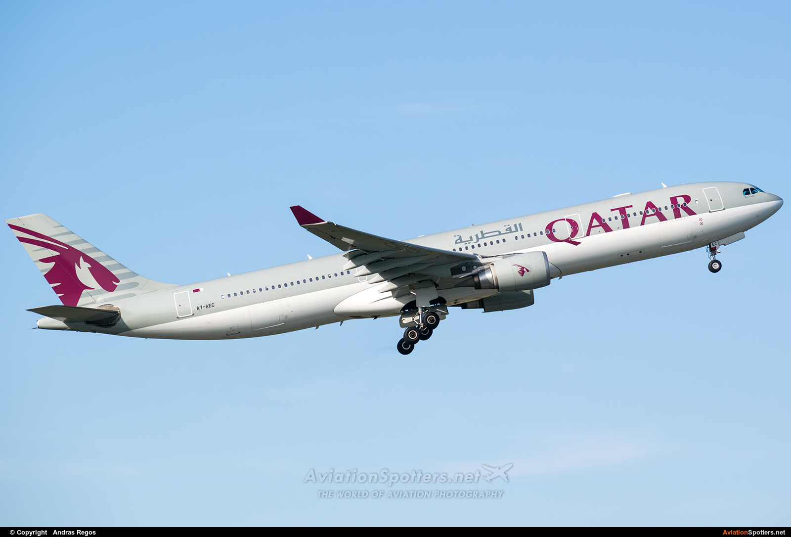 Qatar Airways  -  A330-300  (A7-AEC) By Andras Regos (regos)