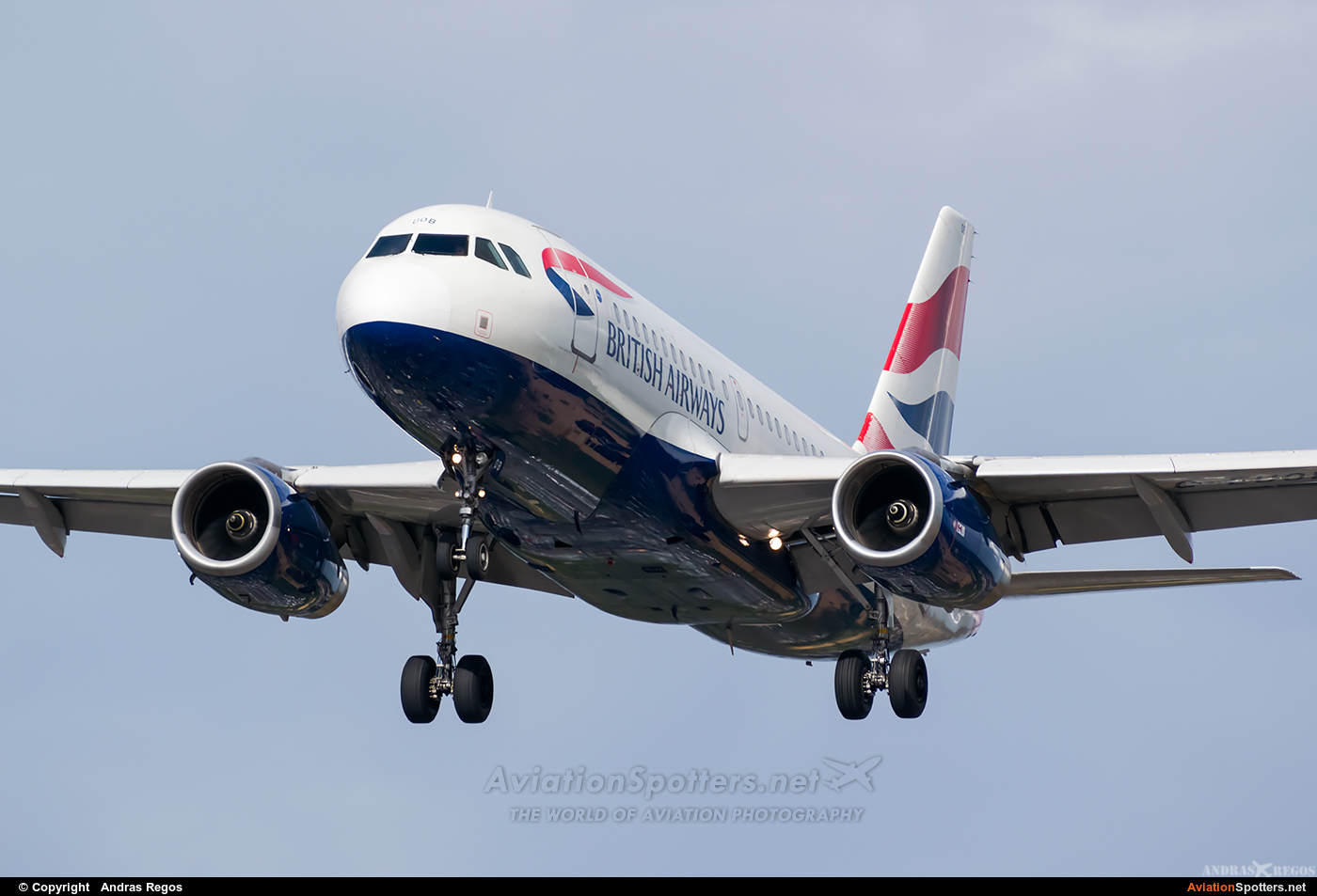British Airways  -  A319-131  (G-EUOB) By Andras Regos (regos)