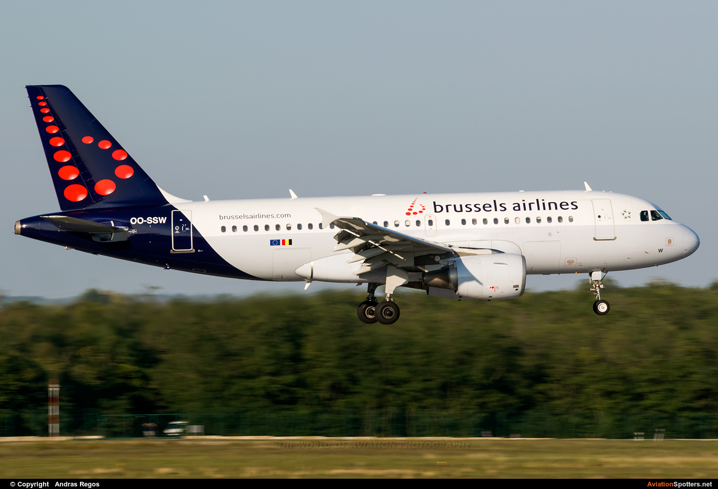 Brussels Airlines  -  A319  (OO-SSW) By Andras Regos (regos)