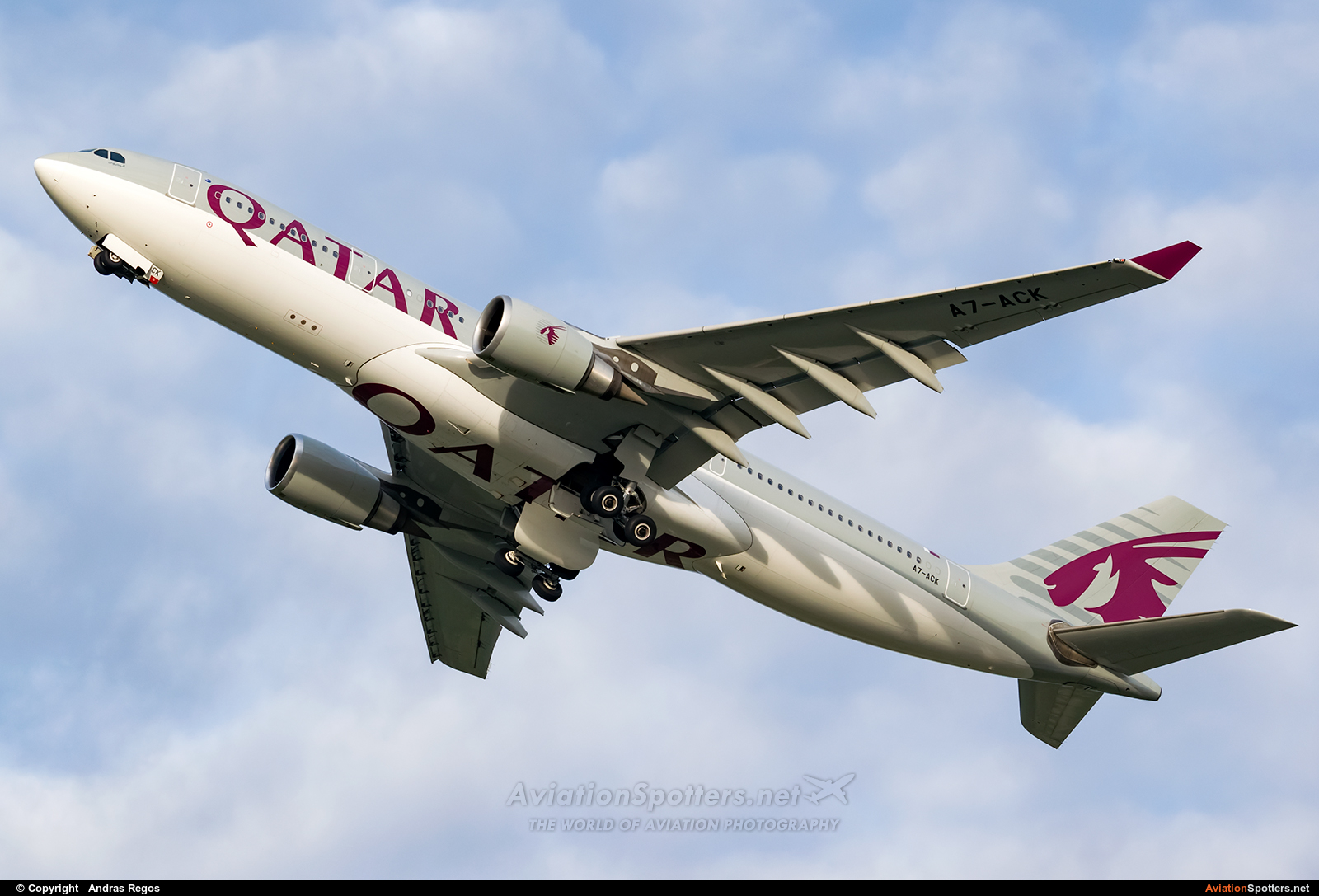 Qatar Airways  -  A330-200  (A7-ACK) By Andras Regos (regos)