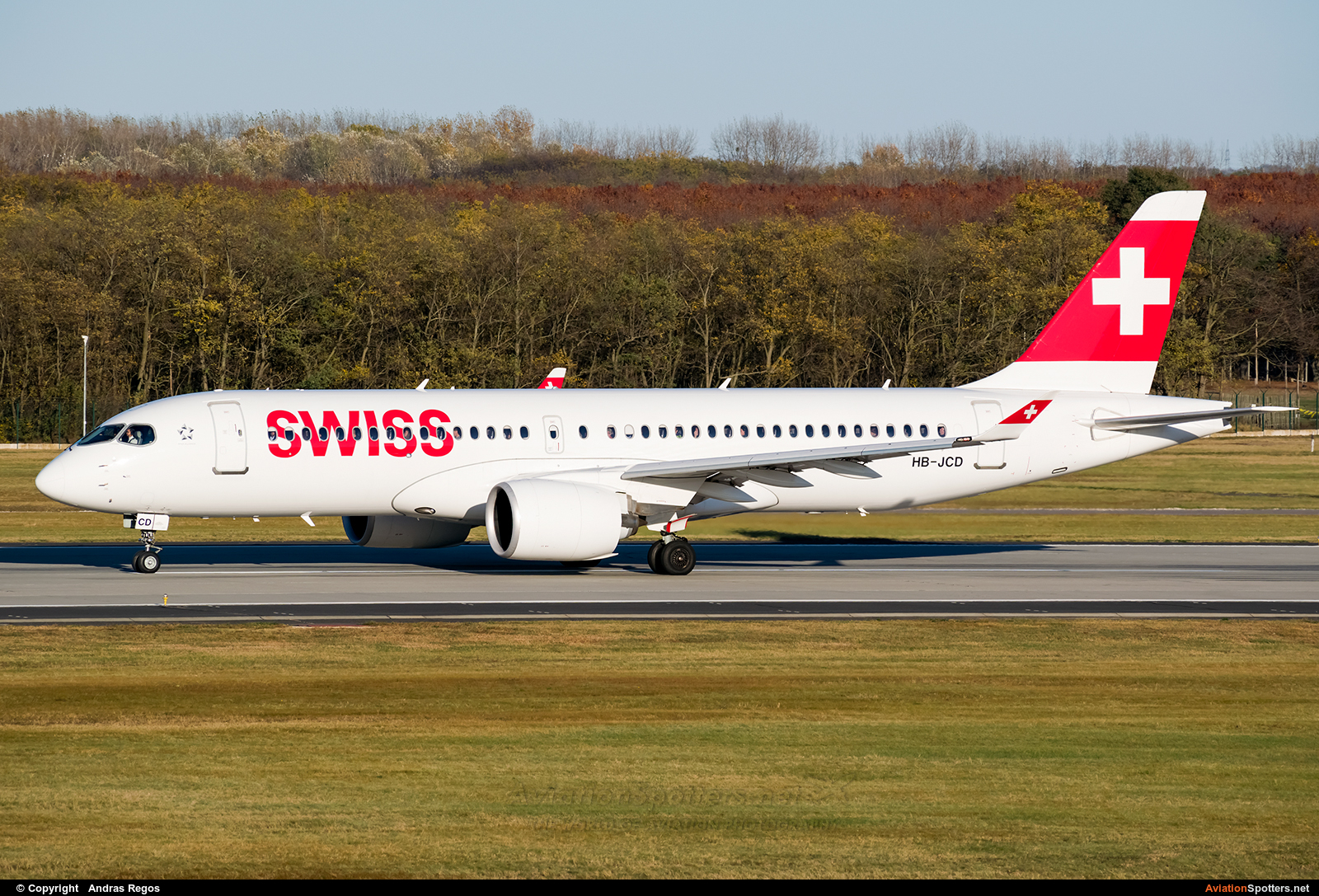 Swiss Airlines  -  BD-500-1A10 C Series 100  (HB-JCD) By Andras Regos (regos)