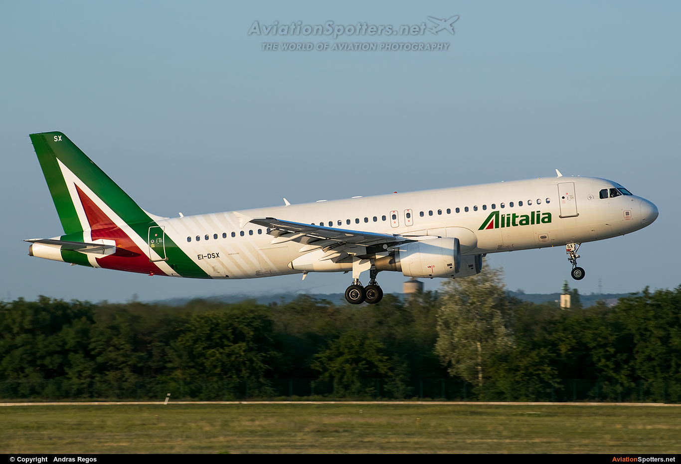 Alitalia  -  A320  (EI-DSX) By Andras Regos (regos)