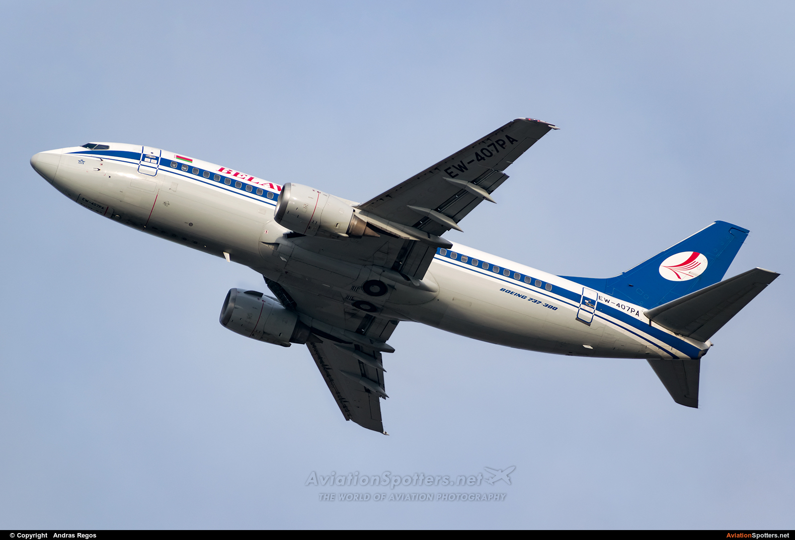 Belavia  -  737-300  (EW-407PA) By Andras Regos (regos)