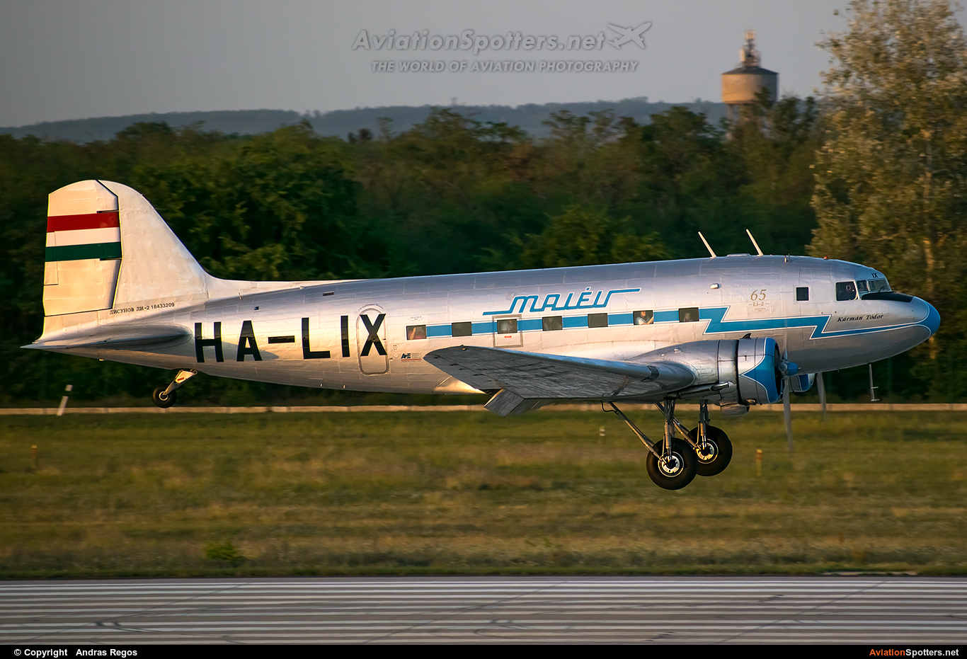 Malev Sunflower Aviation (Gold Timer Foundation)  -  Li-2  (HA-LIX) By Andras Regos (regos)