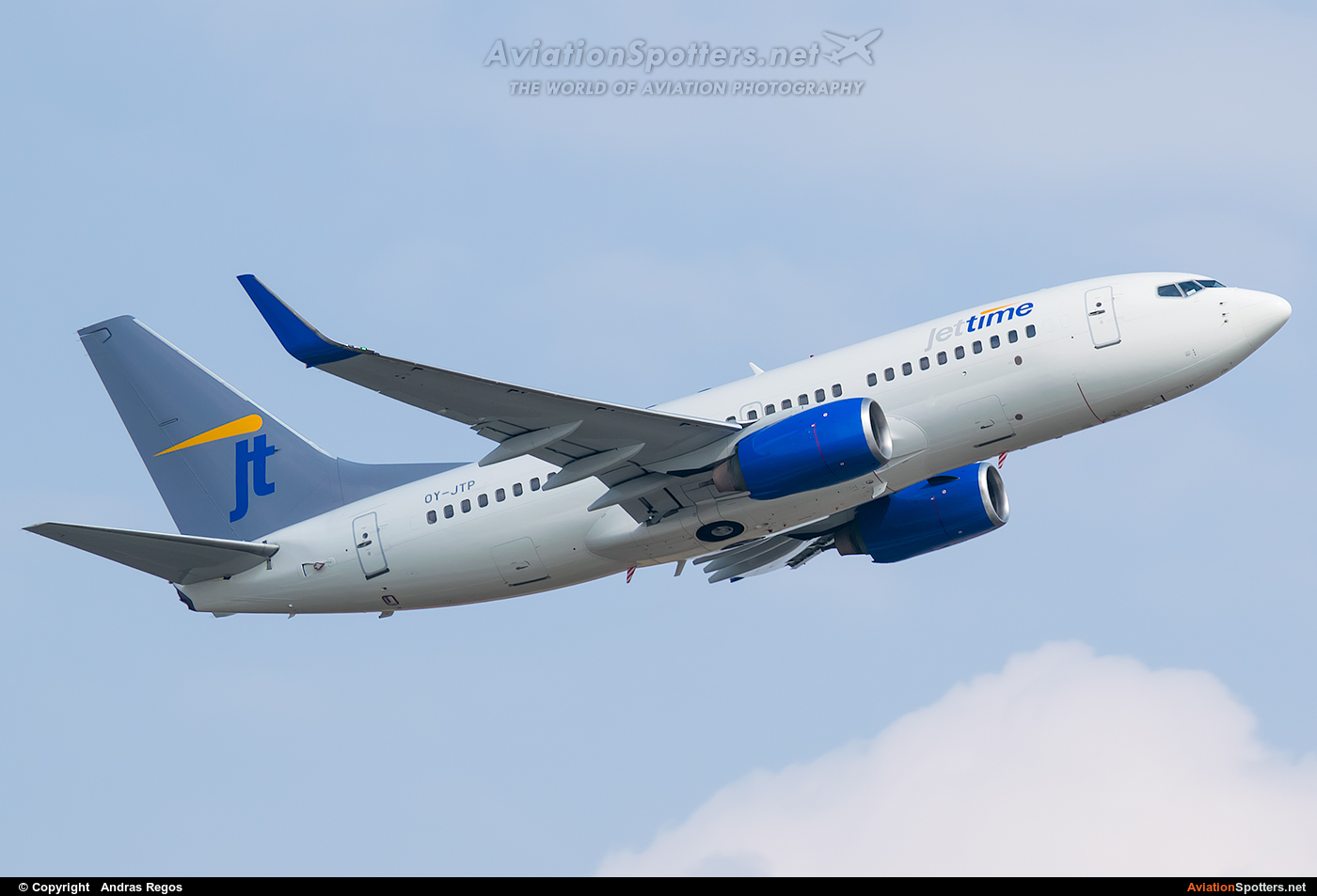 Jettime  -  737-700  (OY-JTP) By Andras Regos (regos)